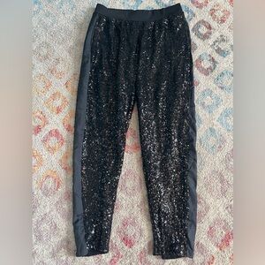 Victoria’s Secret (Victoria Sport) Black Sequin Jogger Pants